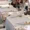 Trendables Plastic Plates for Party Fancy Plastic Dinner Plates For Guest 7.5 inch Dessert Plates & 10 Inch Thin Delicate Disposable Dinnerware Charger Plate Set